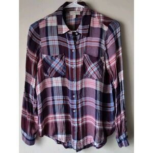 Lucky Brand Multicolor Plaid Button-Down Shirt